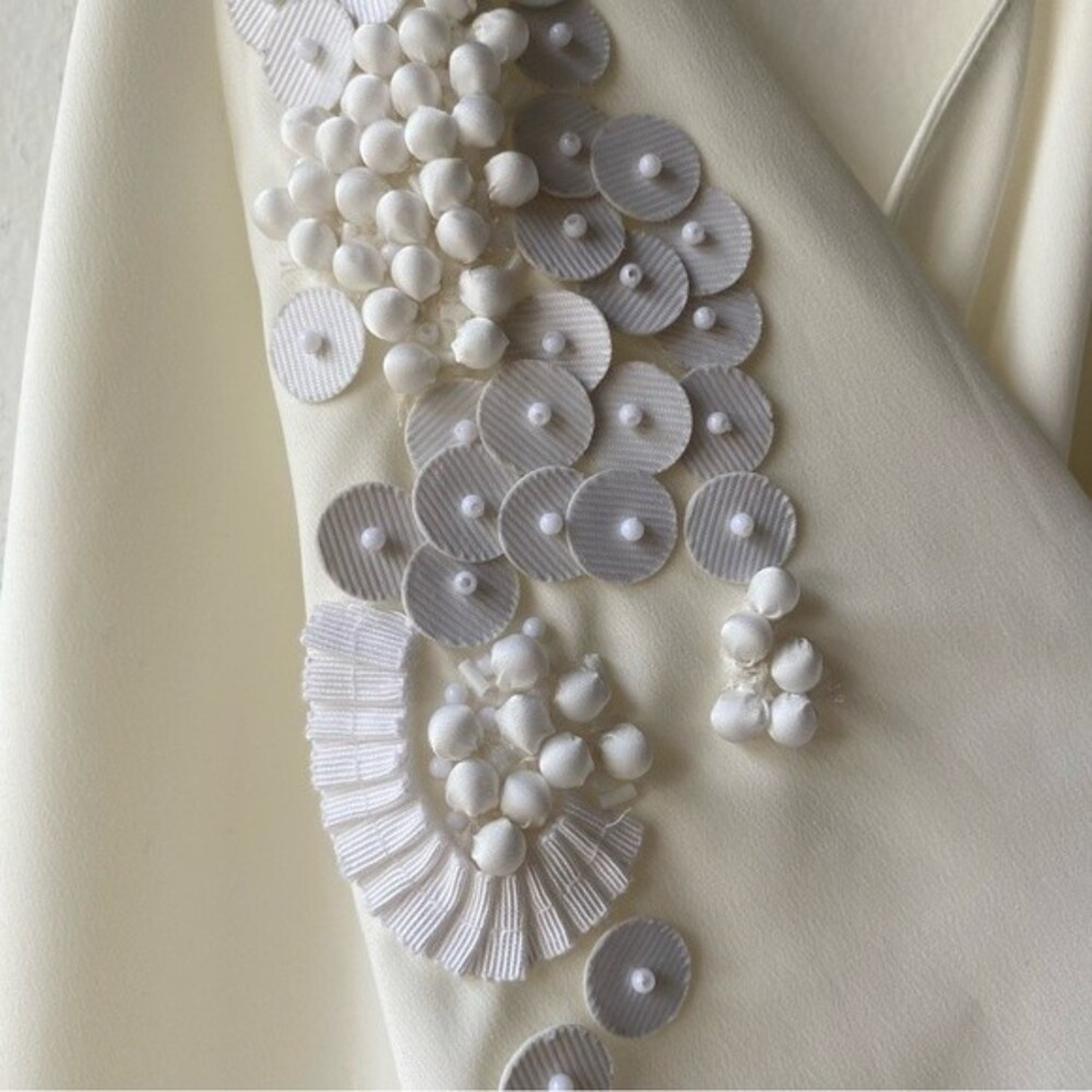 robert rodriguez white split back embellished tan… - image 3